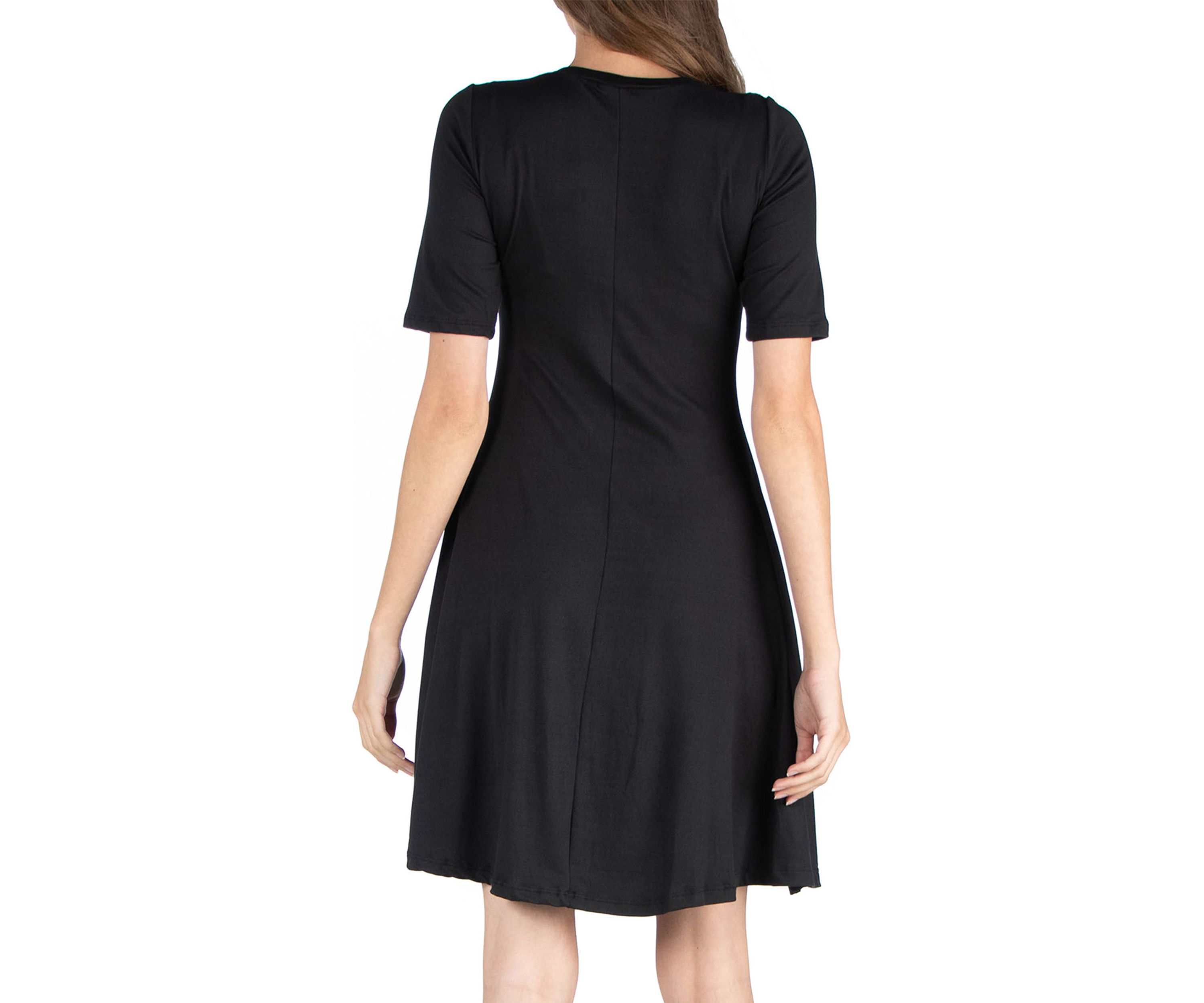 Womens A-Line Knee Length Dress