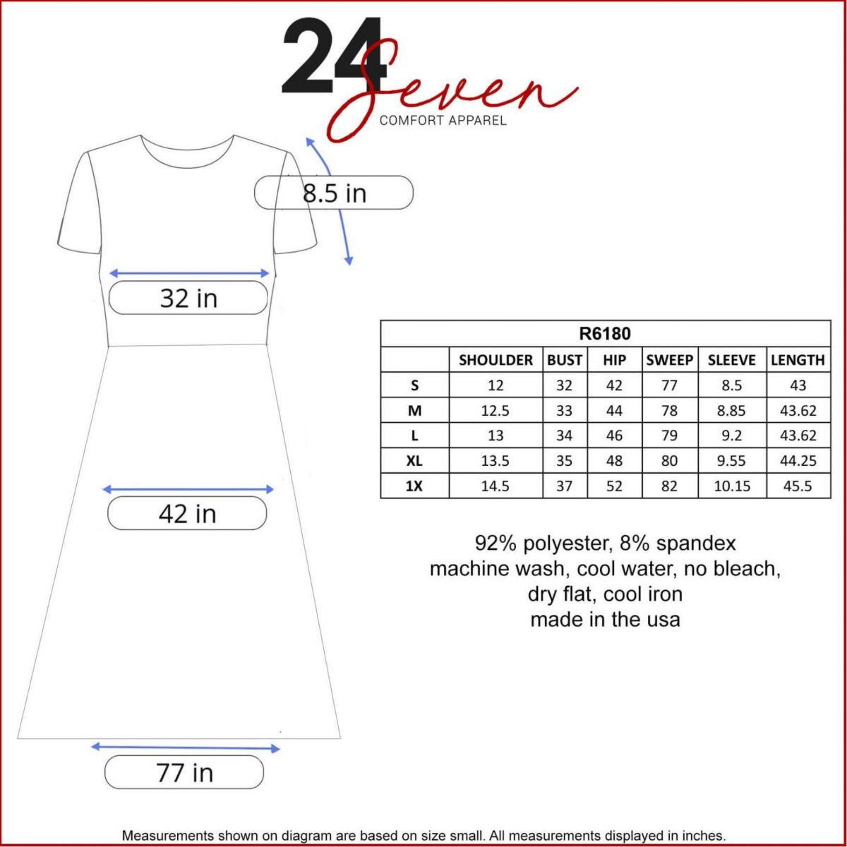 Midi Dress with Short Sleeves and Pocket Detail