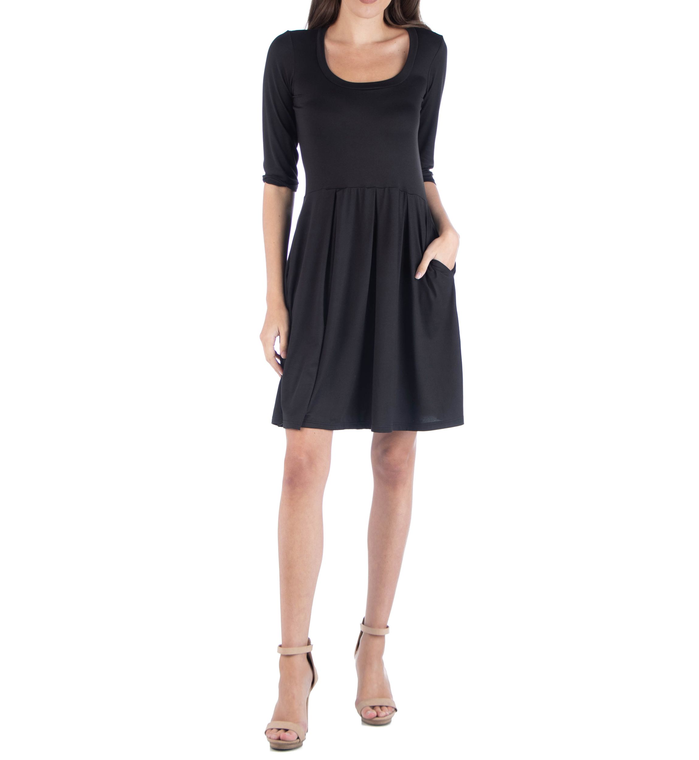 Womens Fit and Flare Mini Dress