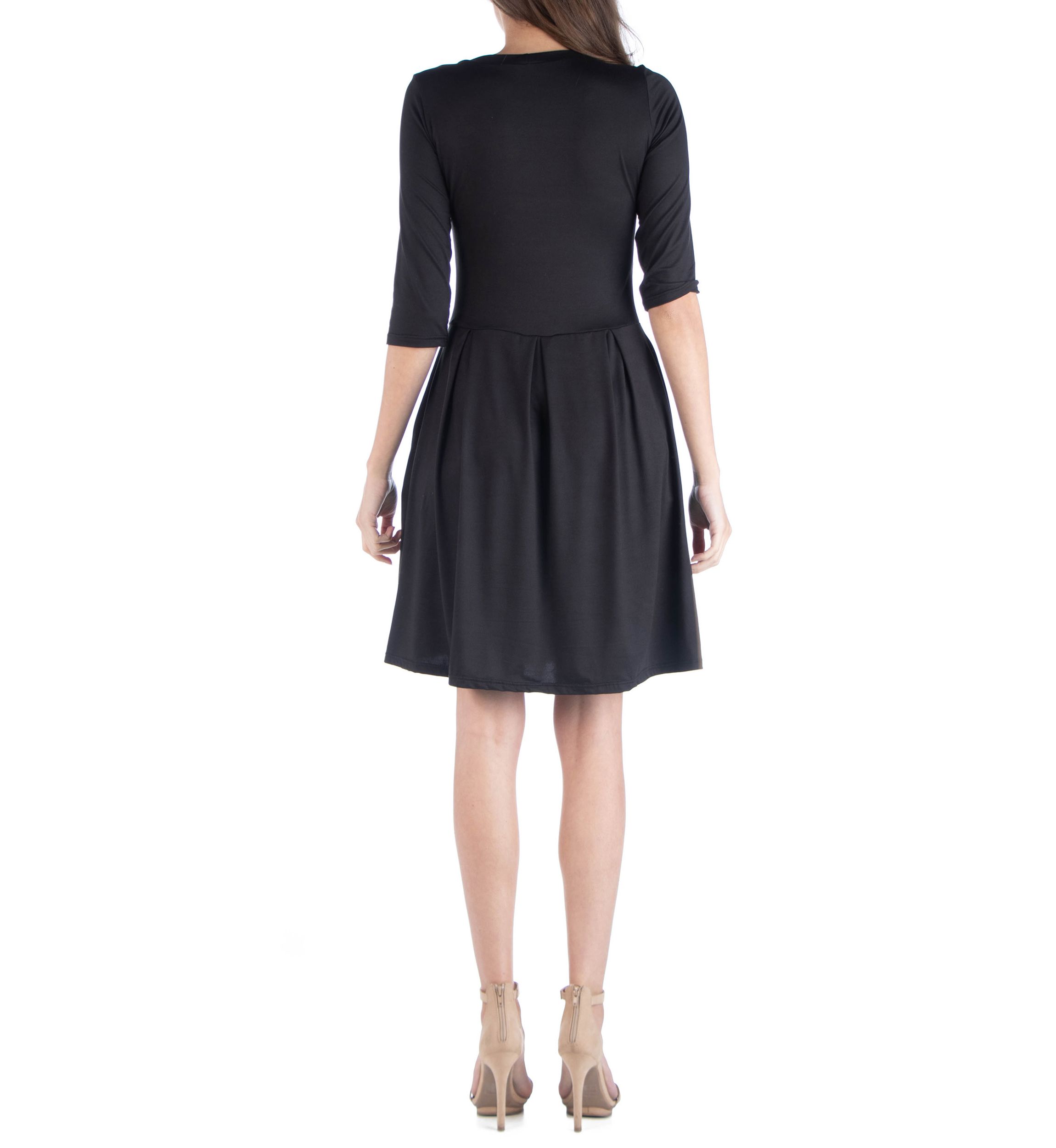 Womens Fit and Flare Mini Dress
