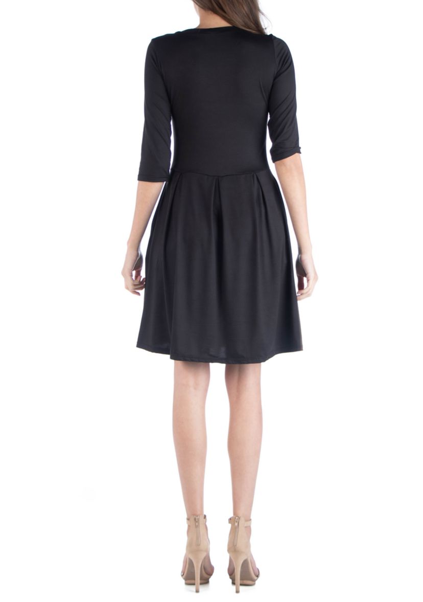 Womens Fit and Flare Mini Dress