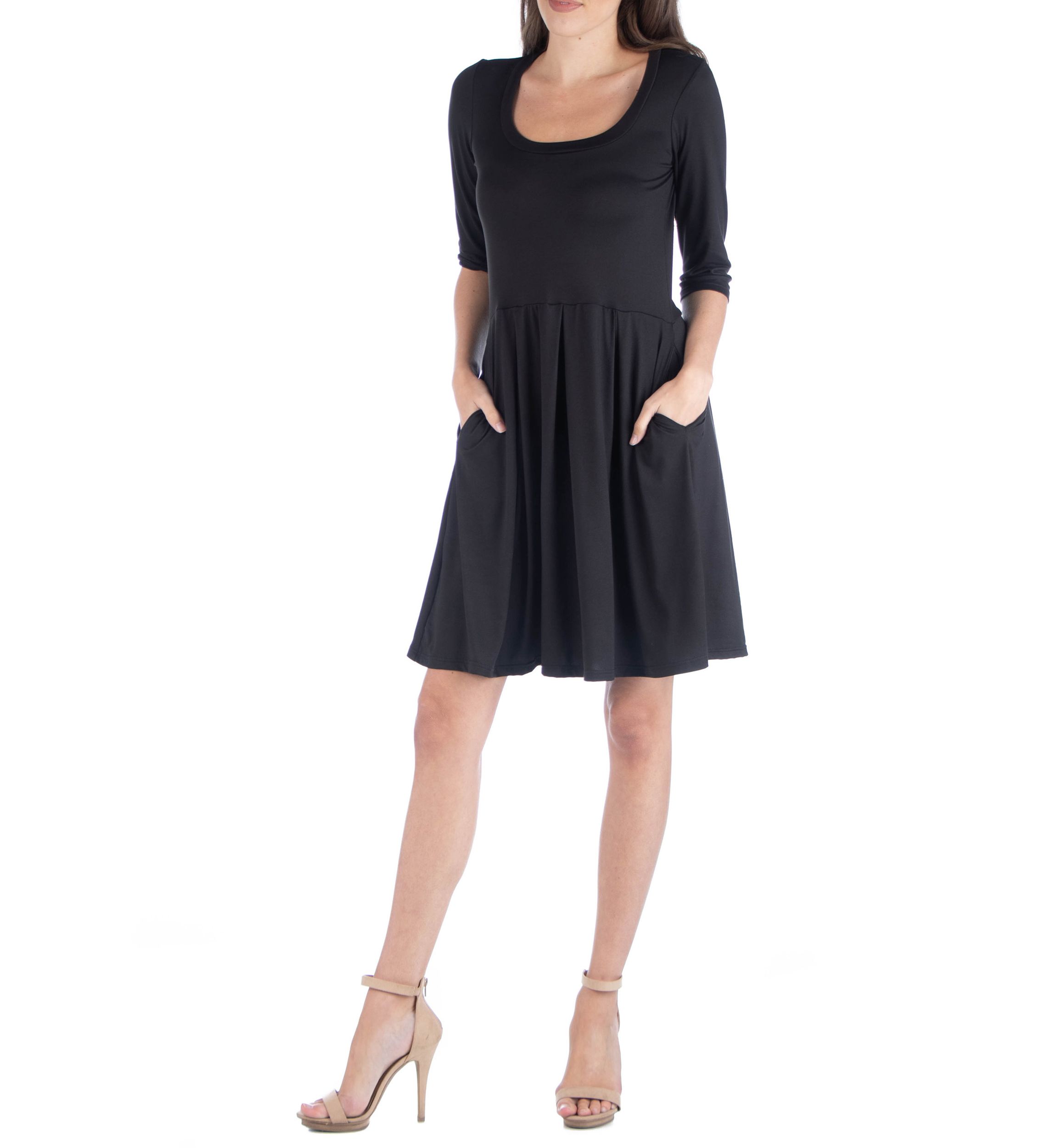 Womens Fit and Flare Mini Dress