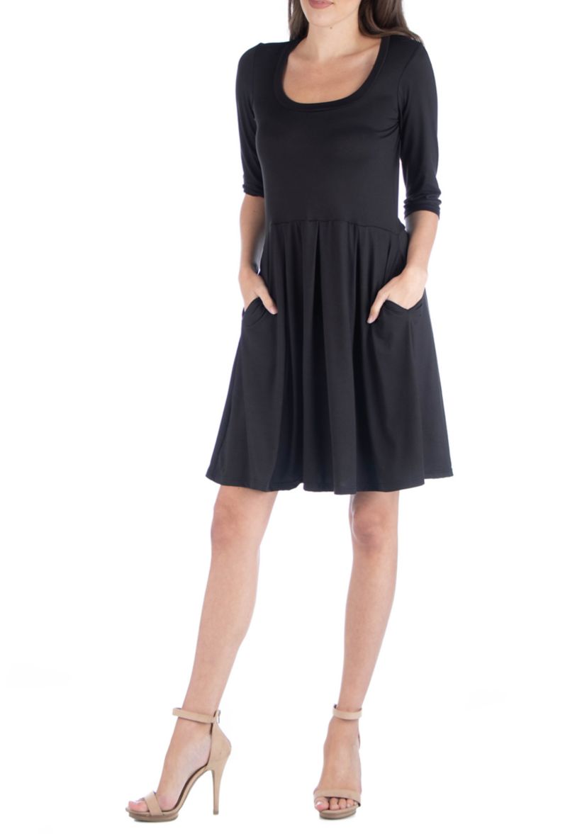 Womens Fit and Flare Mini Dress