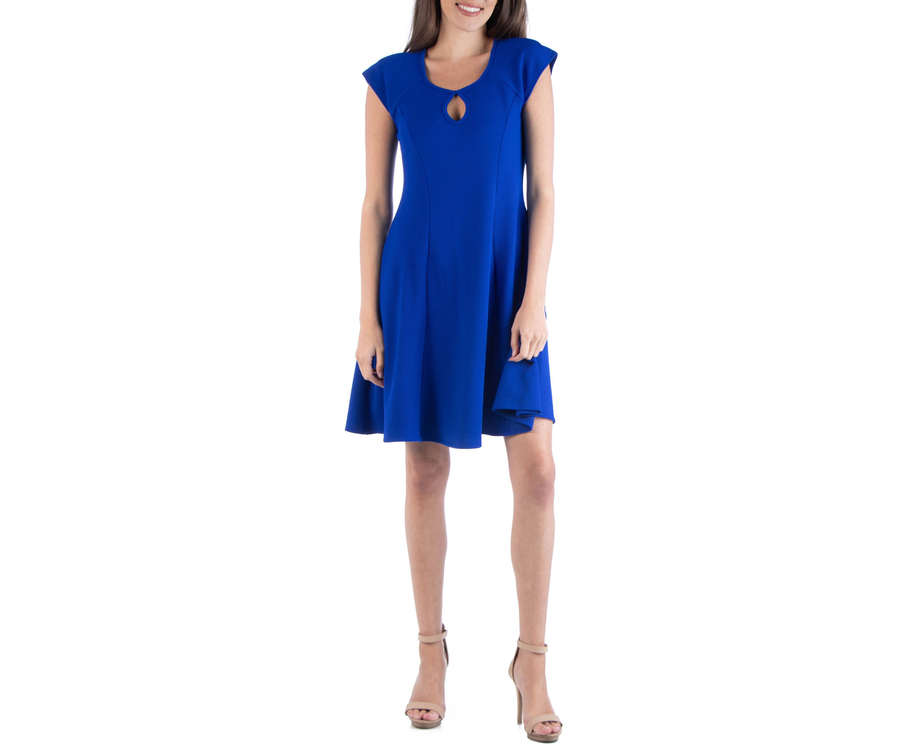 Womens Scoop Neck A-Line Dress
