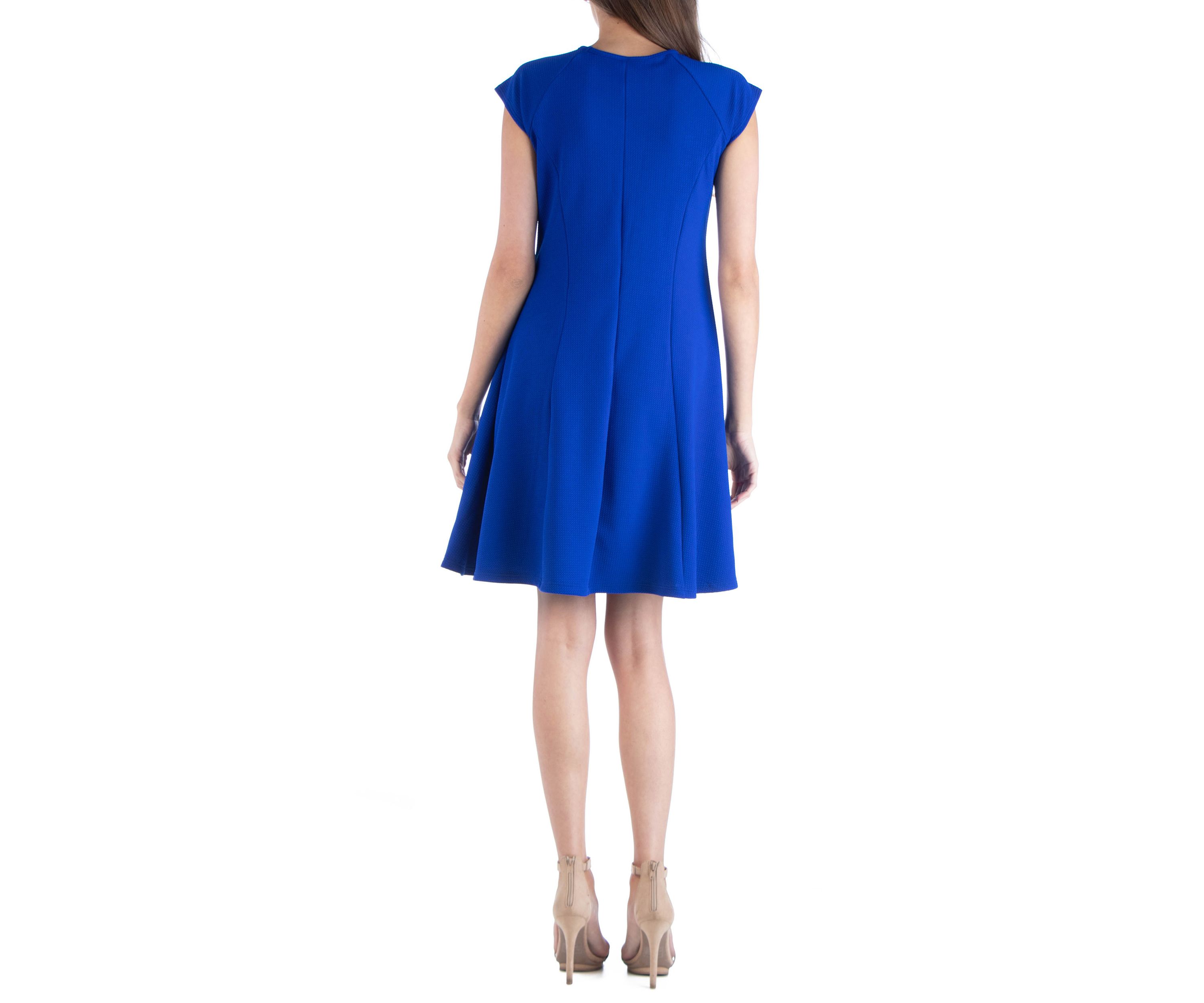 Womens Scoop Neck A-Line Dress