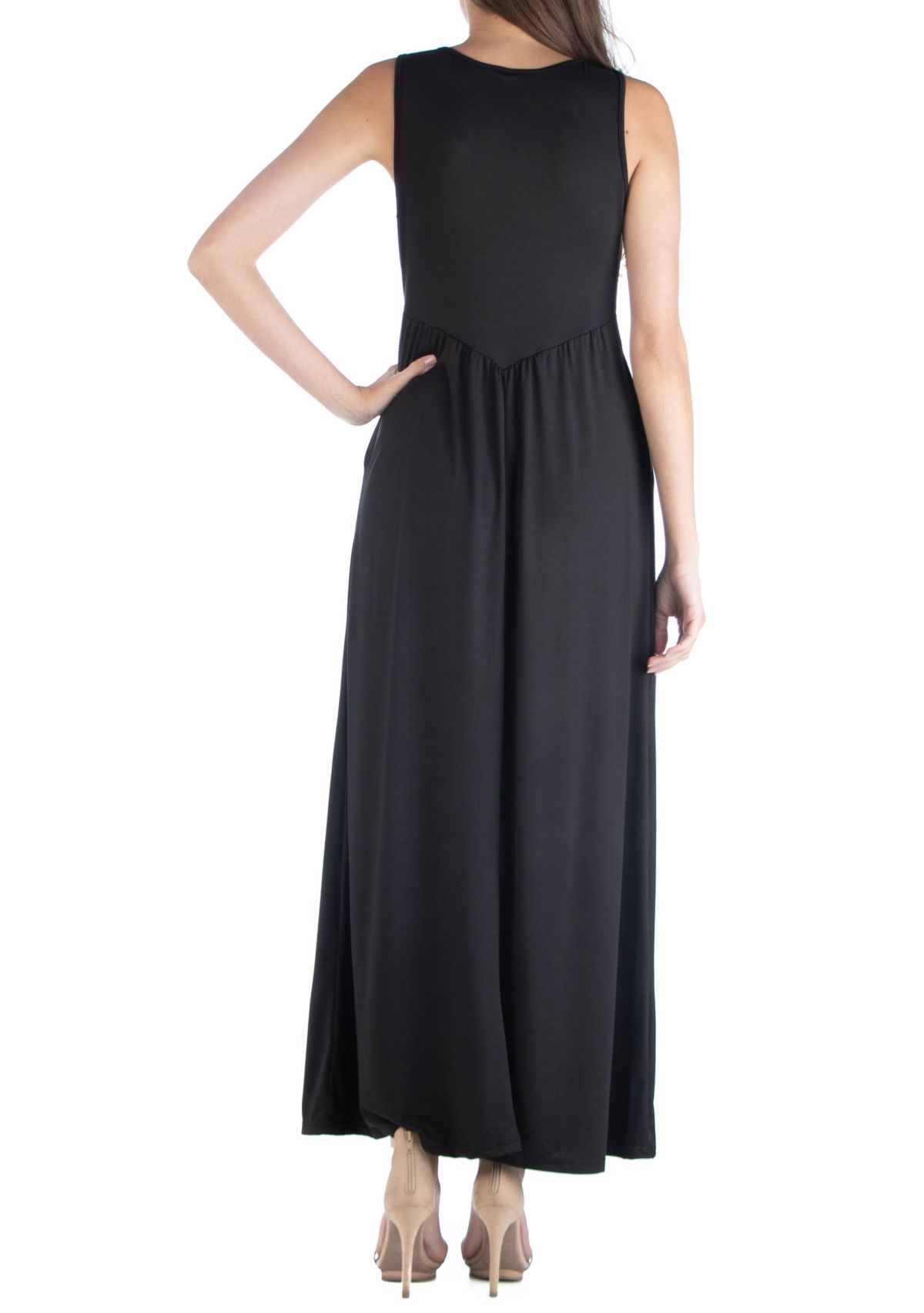 Womens V-Neck Maxi Dress