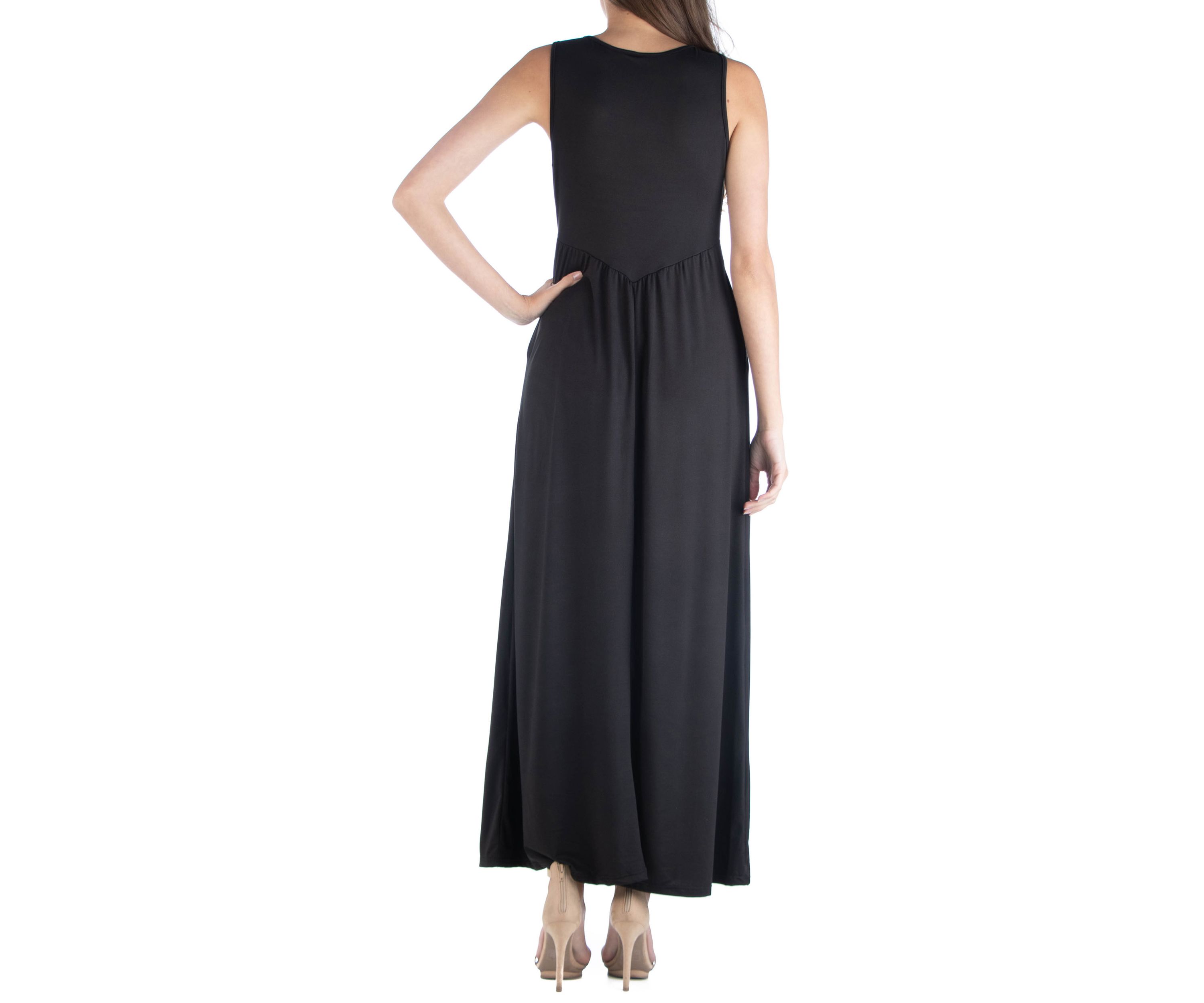 Womens V-Neck Maxi Dress