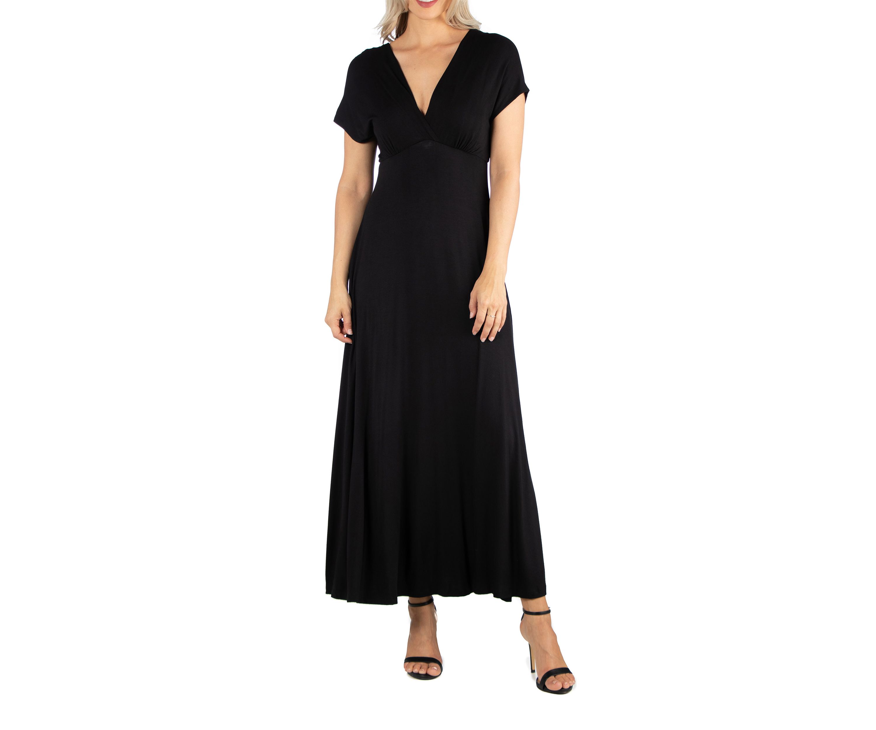 Womens Cap Sleeve Maxi Dress