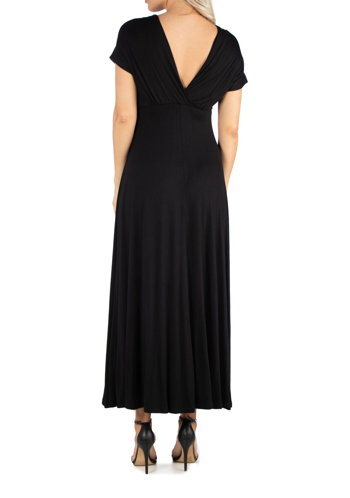 Womens Cap Sleeve Maxi Dress