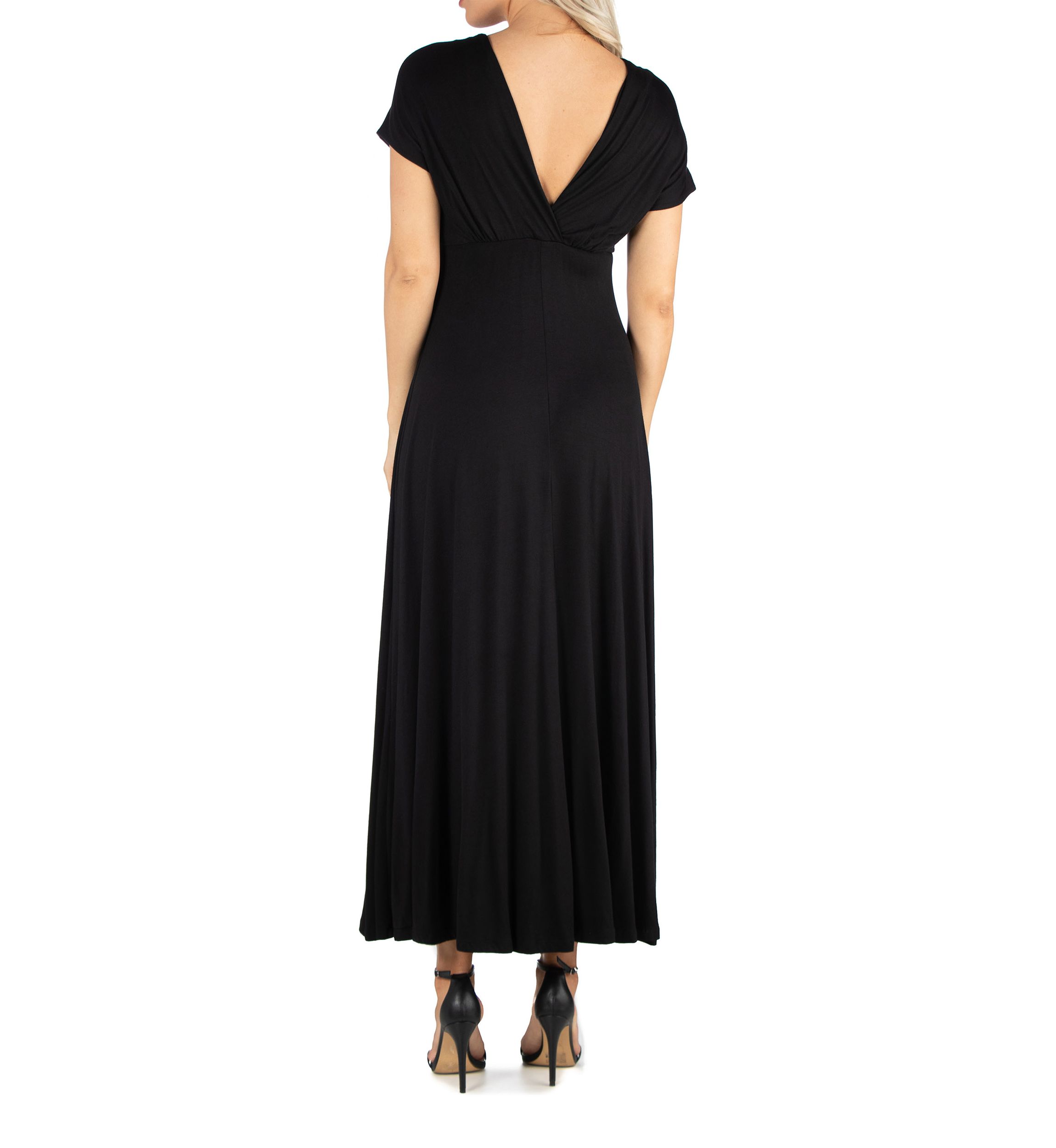 Womens Cap Sleeve Maxi Dress