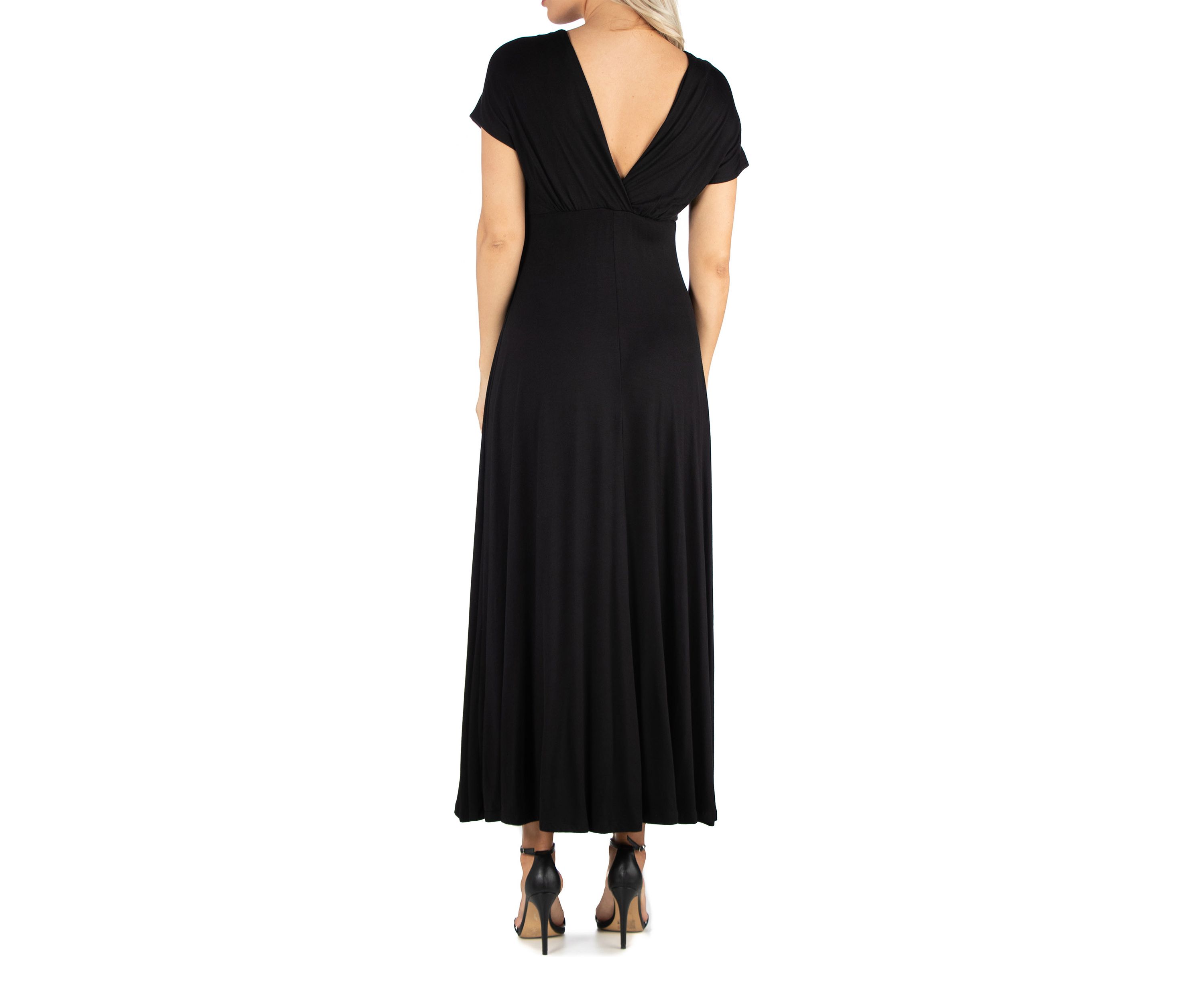 Womens Cap Sleeve Maxi Dress