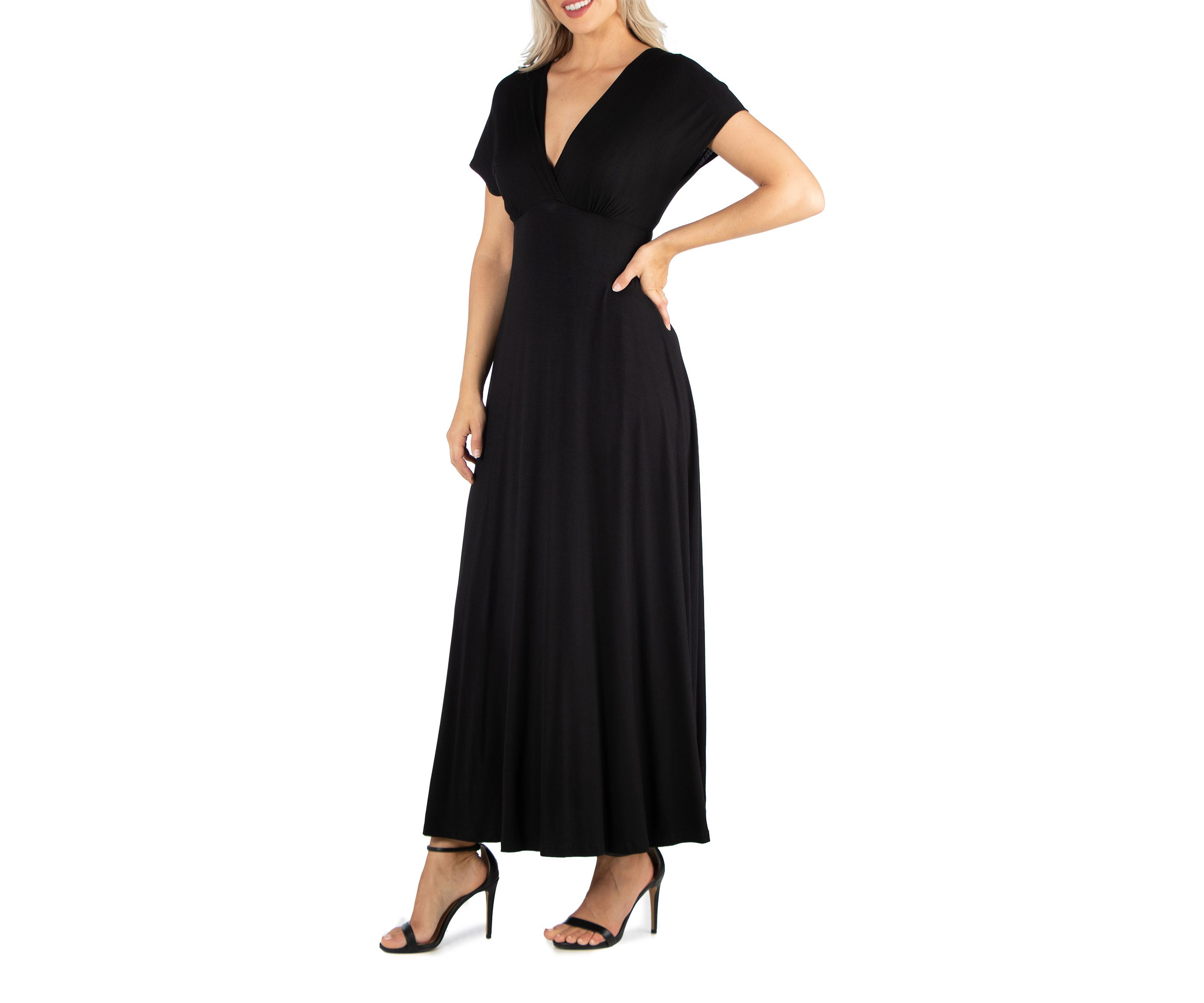 Womens Cap Sleeve Maxi Dress