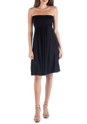 24seven Comfort Apparel Women's Strapless Mini Dress