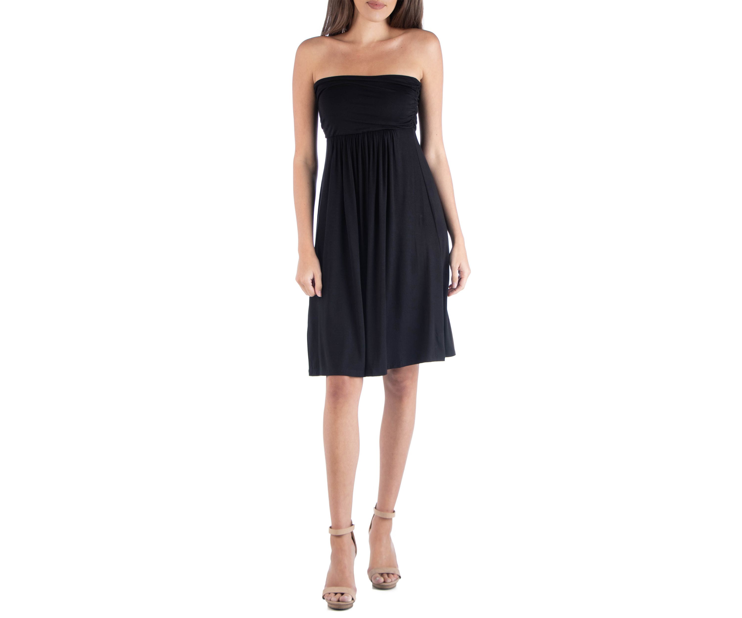 Womens Strapless Mini Dress