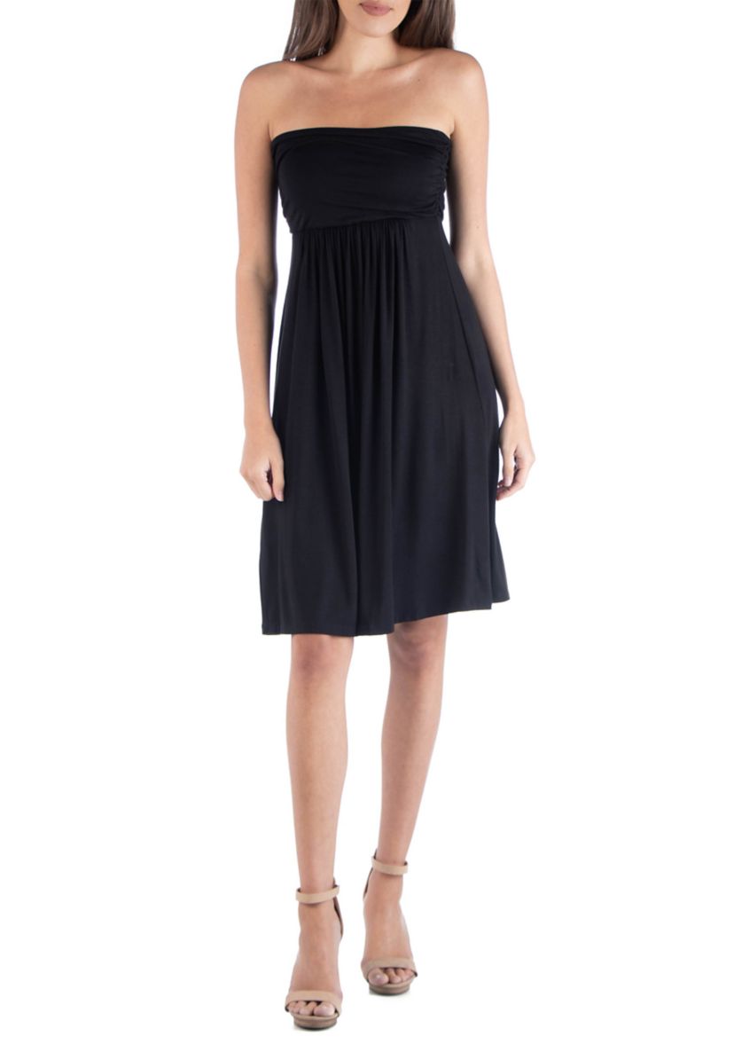 Womens Strapless Mini Dress