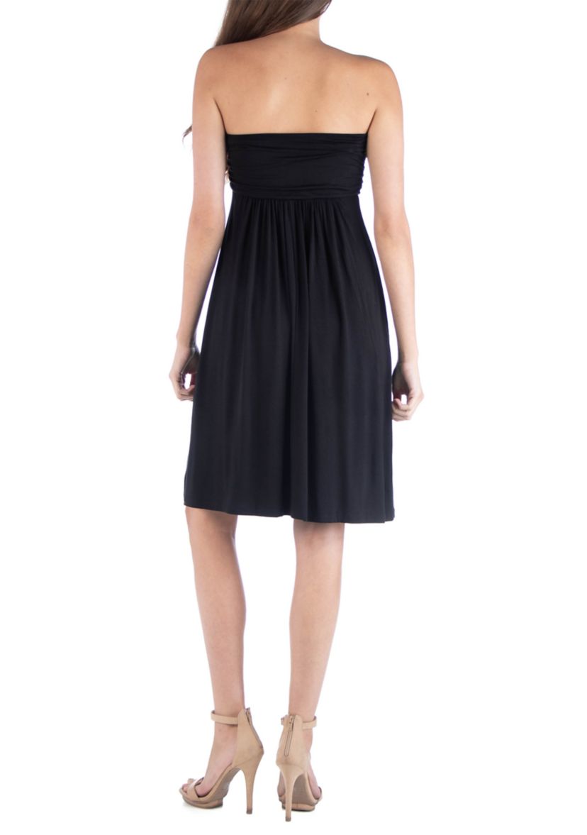Womens Strapless Mini Dress