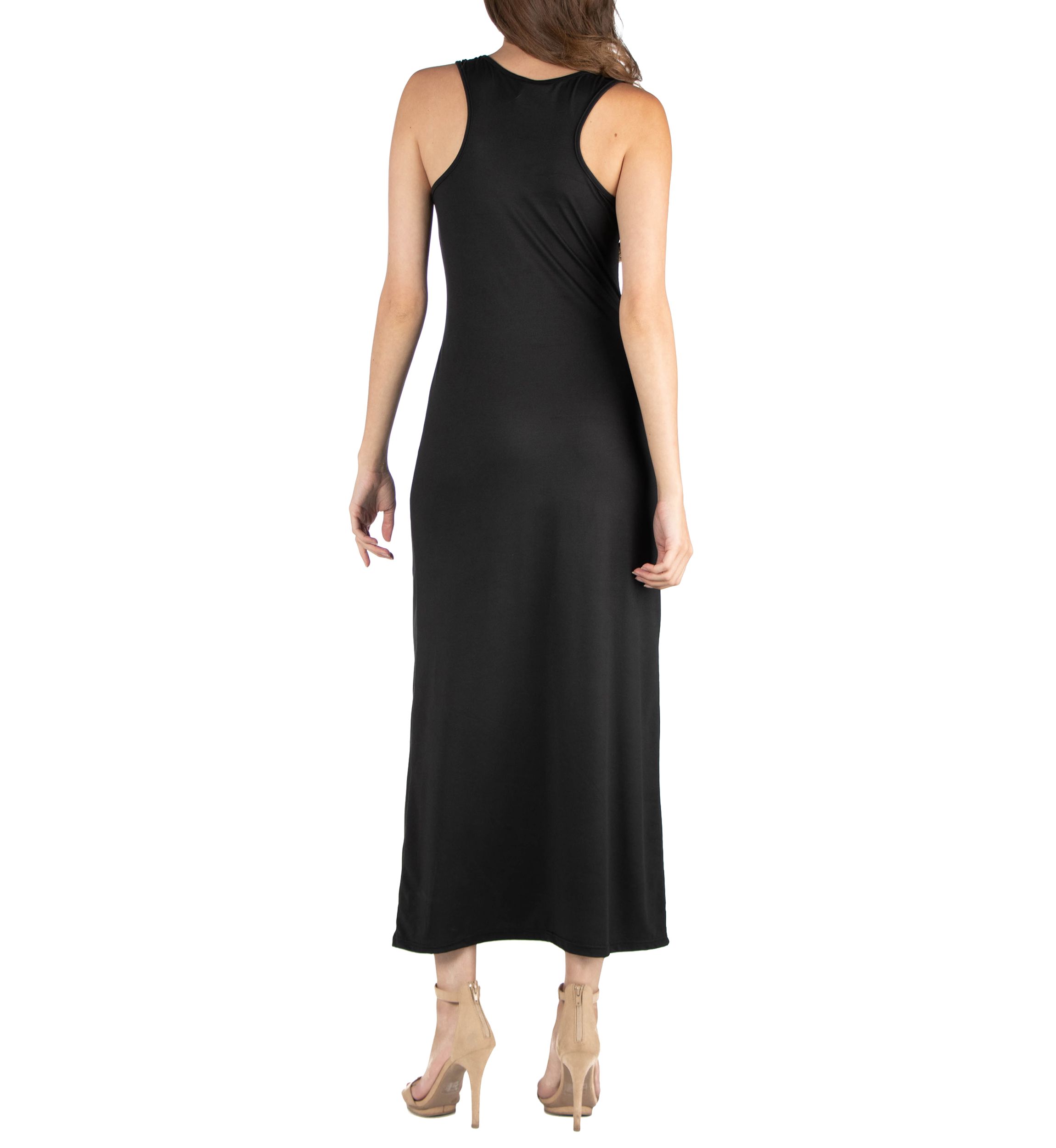 Womens Scoop Neck Maxi Dress