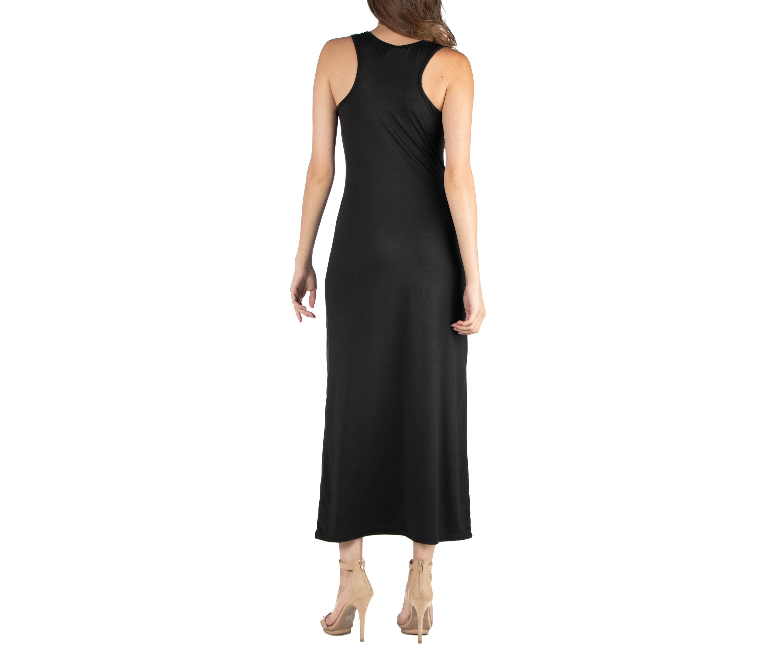 Womens Scoop Neck Maxi Dress