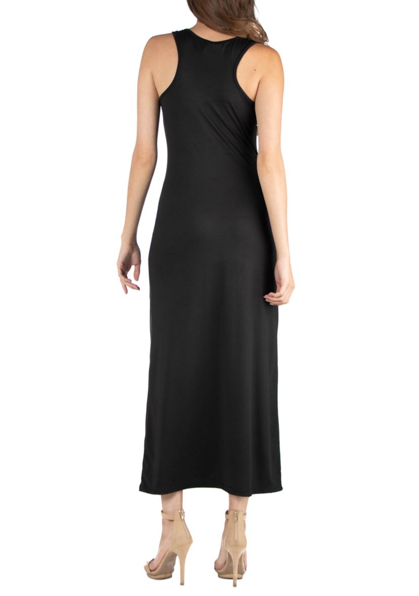 Womens Scoop Neck Maxi Dress