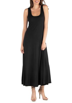 24seven Comfort Apparel Women's Slim Fit A Line Maxi Dress | belk