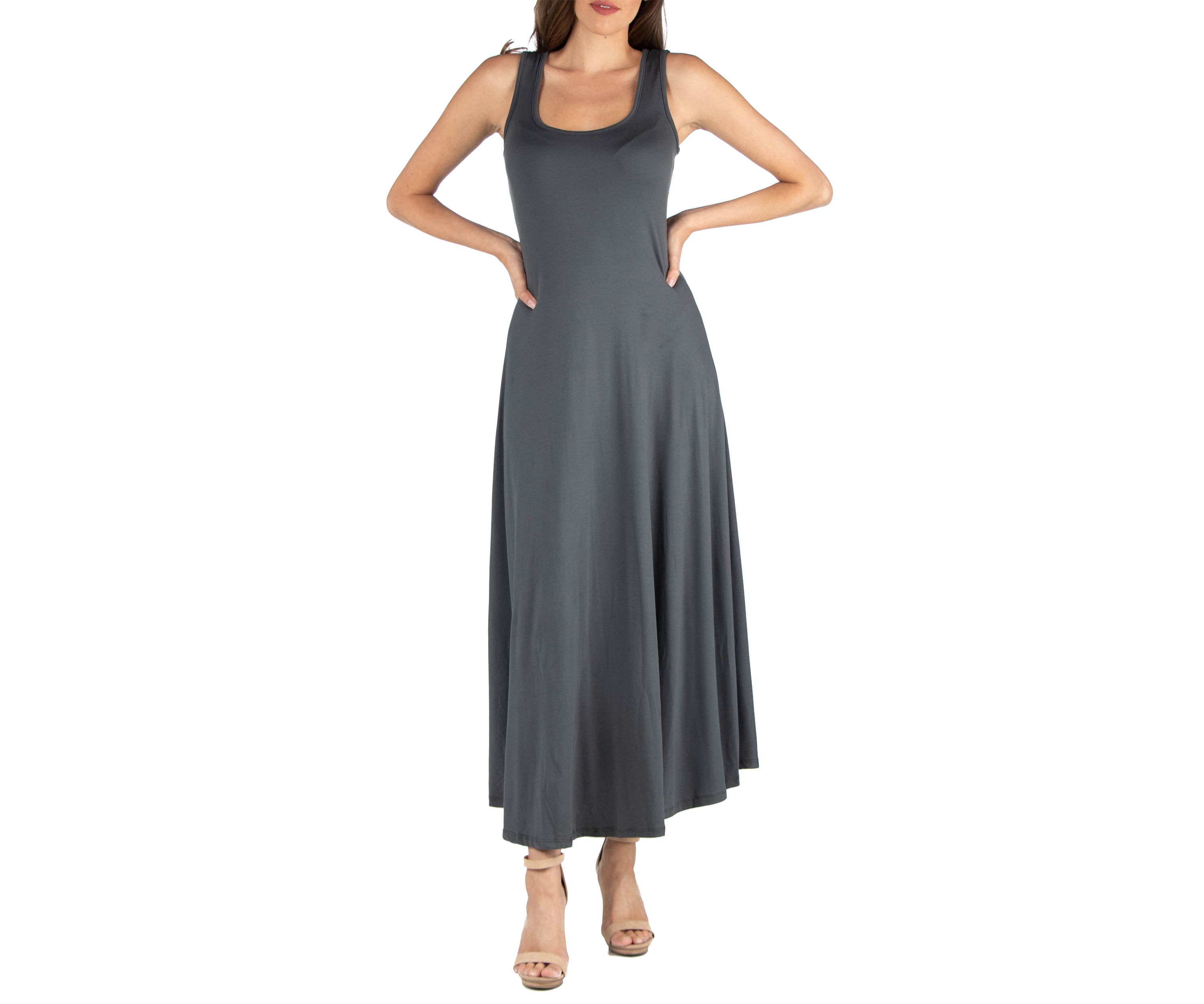 Womens Slim Fit A Line Maxi Dress