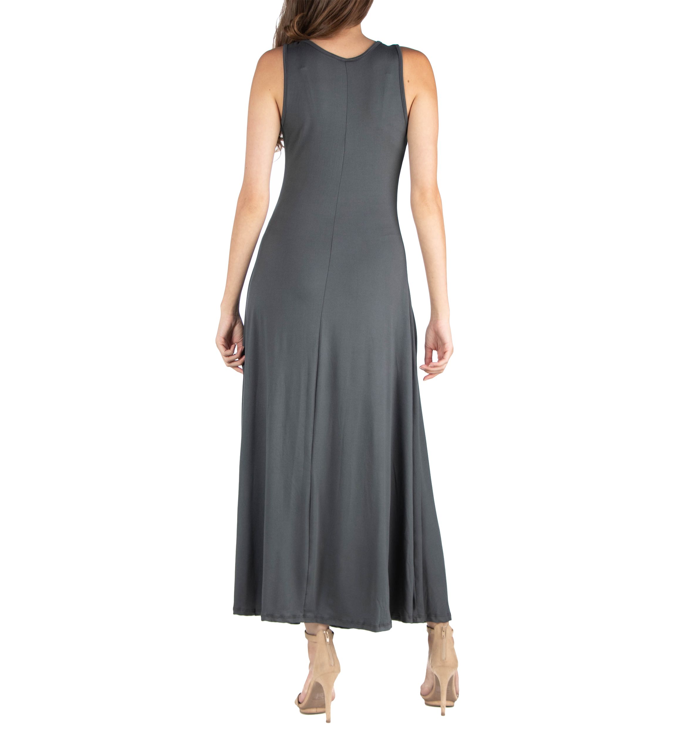 Womens Slim Fit A Line Maxi Dress