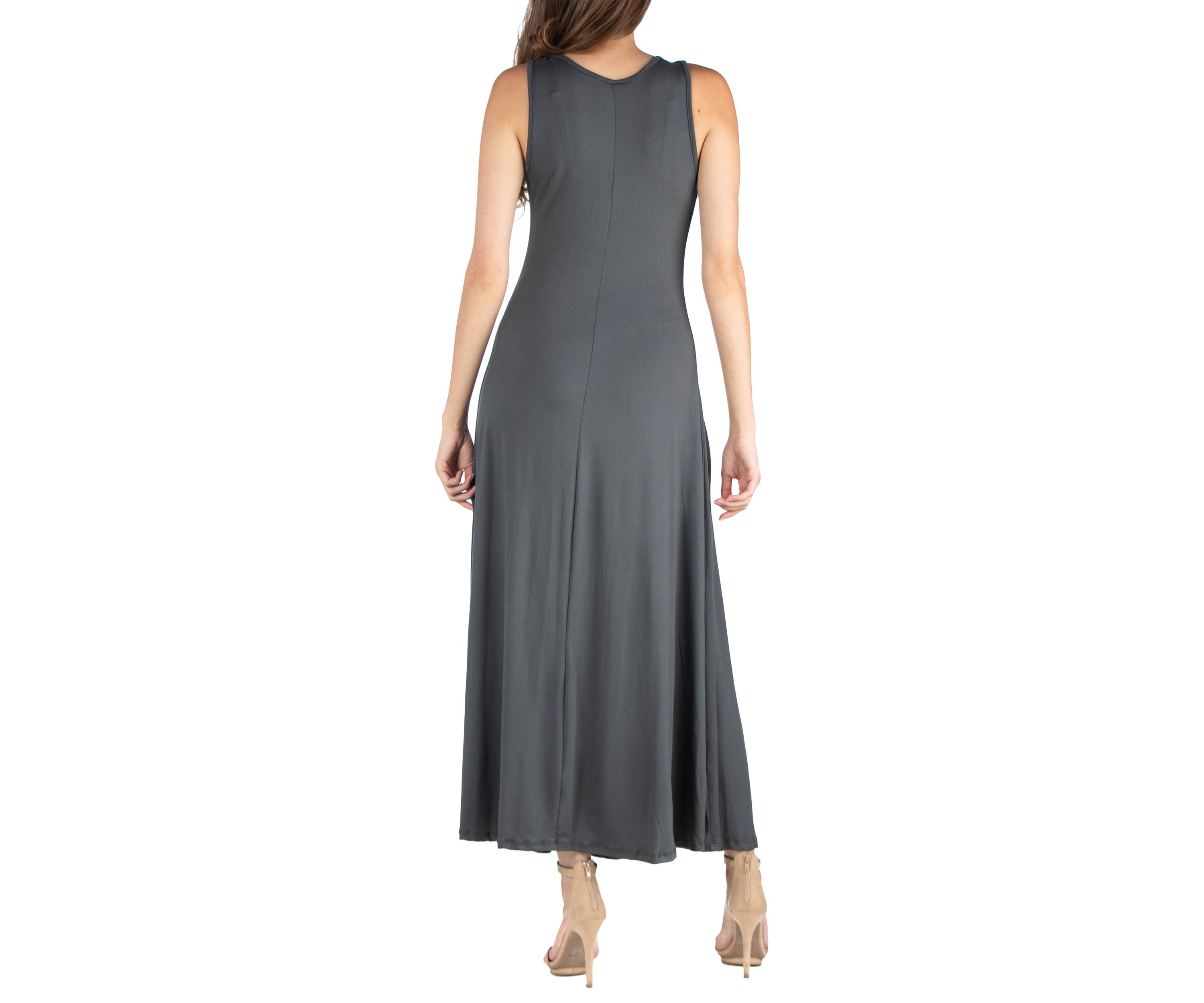 Womens Slim Fit A Line Maxi Dress