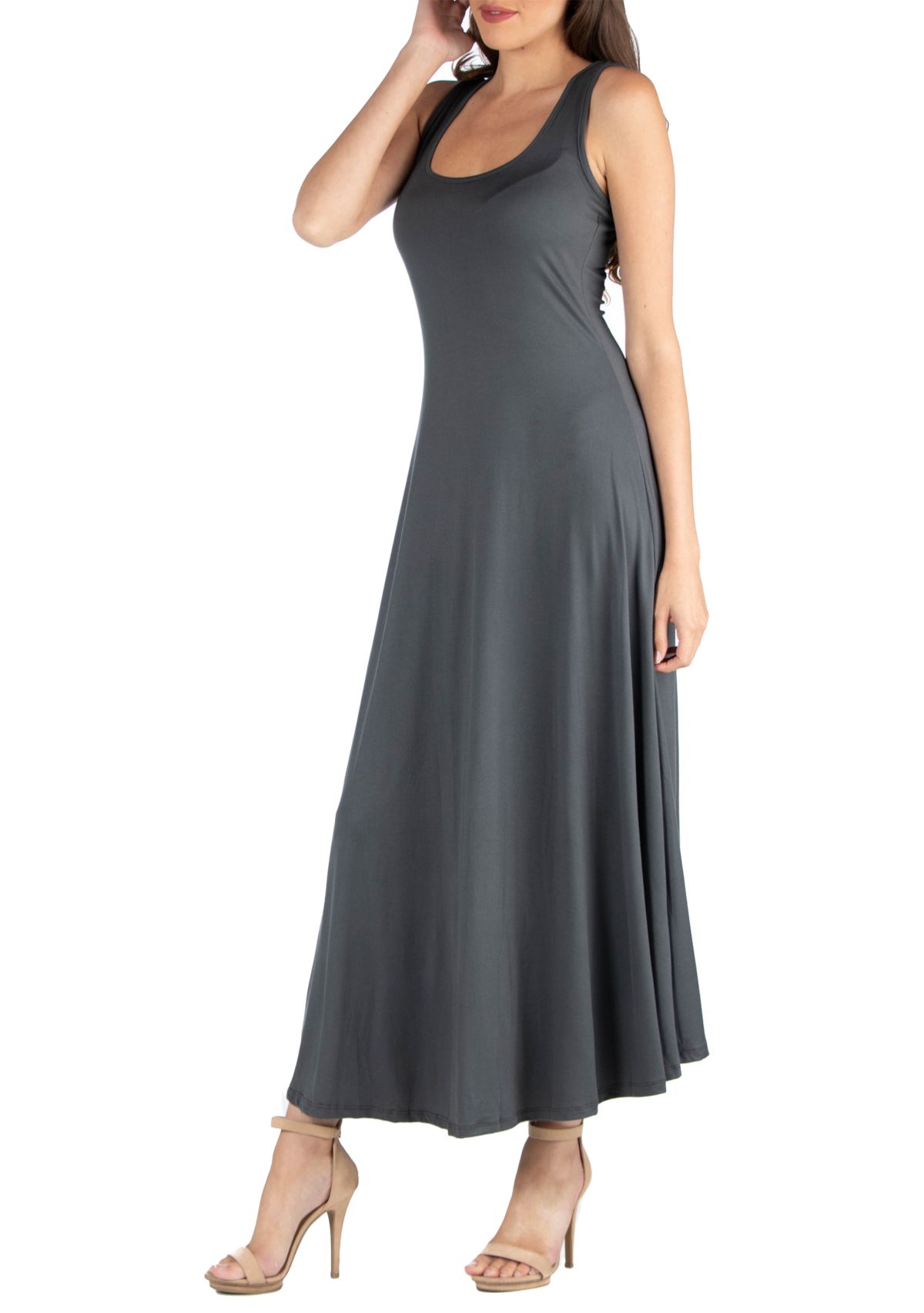 Womens Slim Fit A Line Maxi Dress