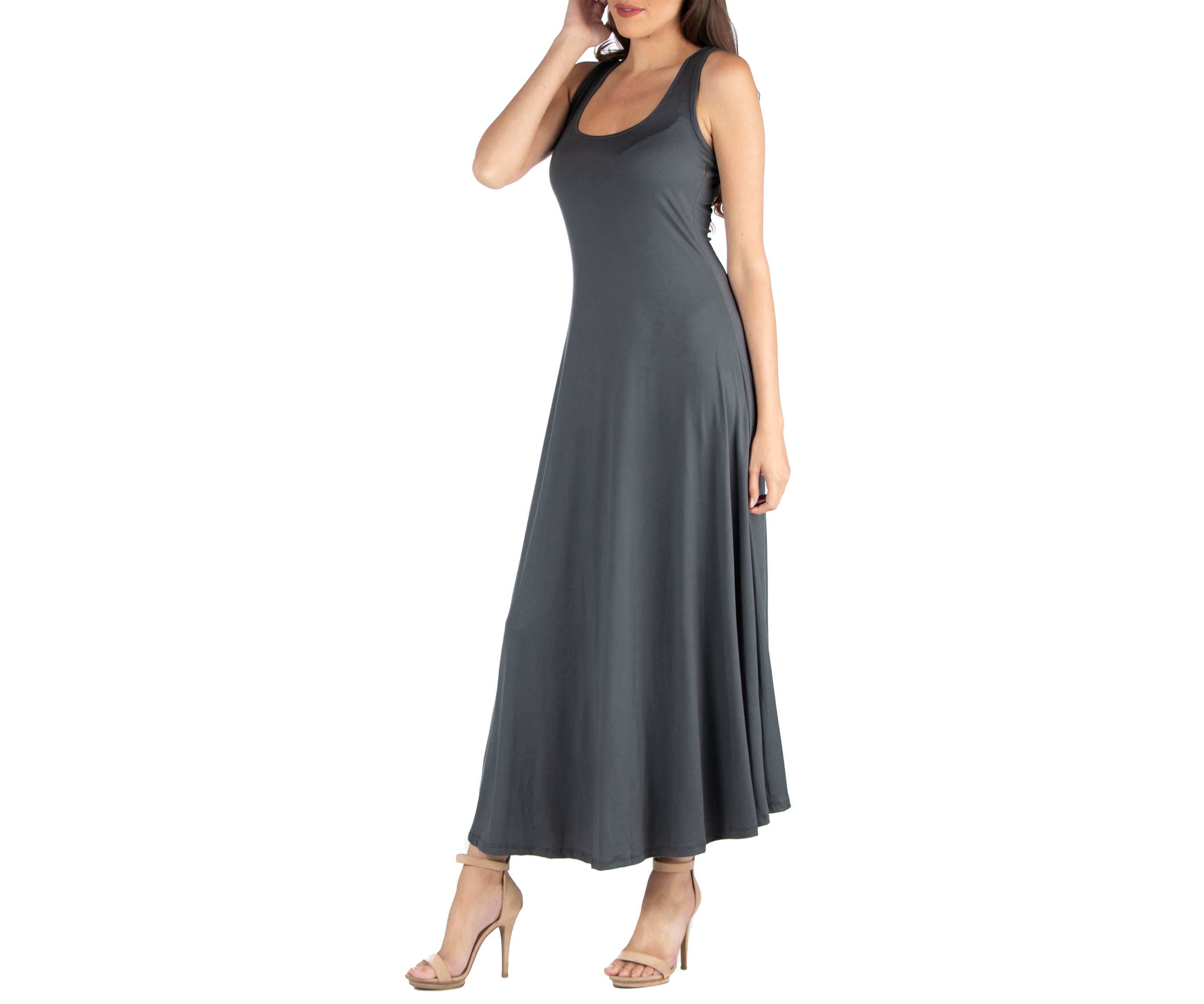 Womens Slim Fit A Line Maxi Dress