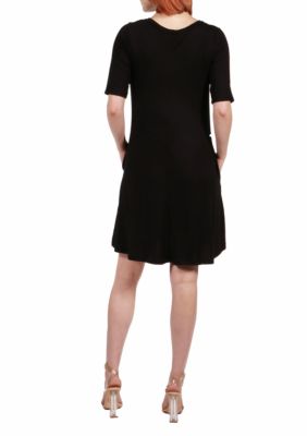 Knee Length Pocket T Shirt Dress