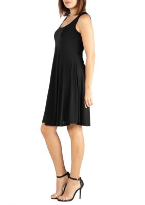 Fit and Flare Knee Length Tank Dress