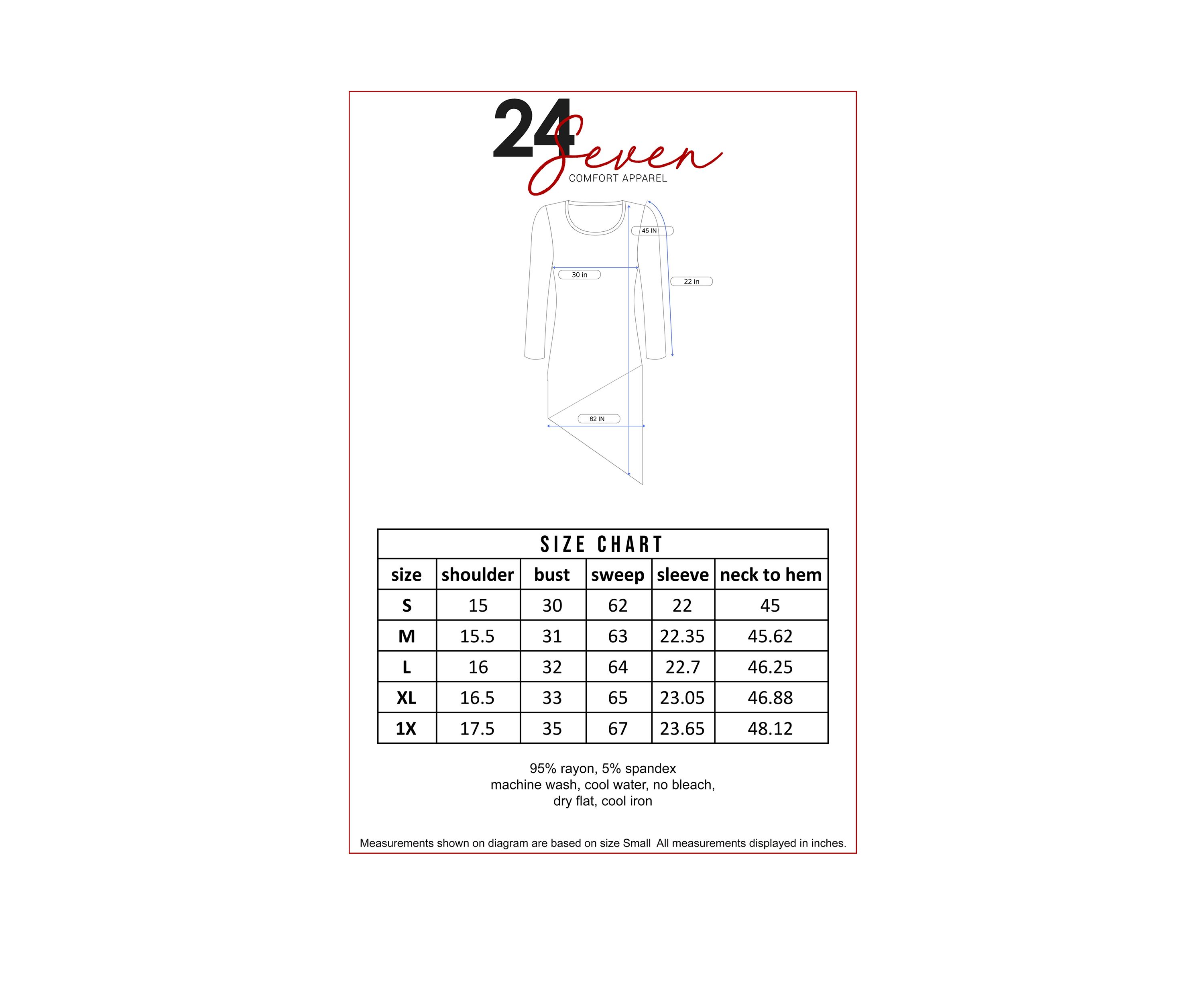 Womens Full Length Long Sleeve Asymmetric Hem Top