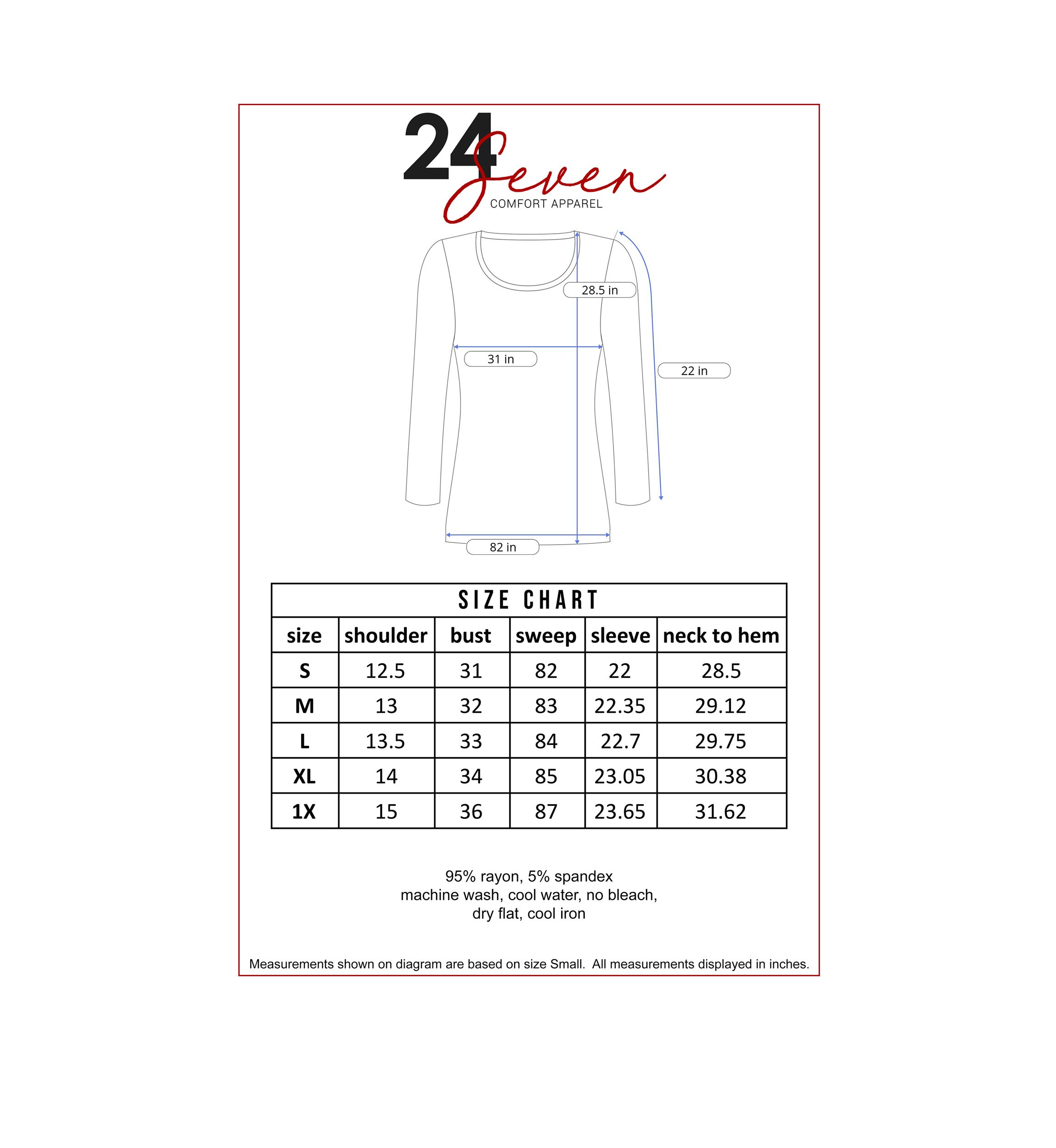 Womens Long Sleeve Solid Color Swing Style Flared Tunic Top