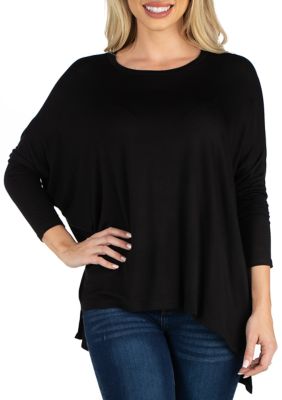 Women's Loose Fit Dolman Sleeve Tunic Top