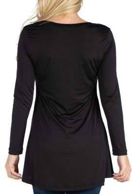 Women's Long Sleeve Flared Tunic Top