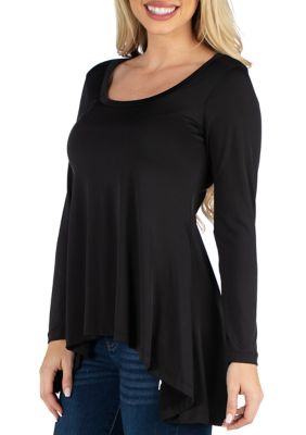 Women's Long Sleeve Flared Tunic Top