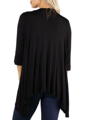 Women's Elbow Length Sleeve Open Cardigan