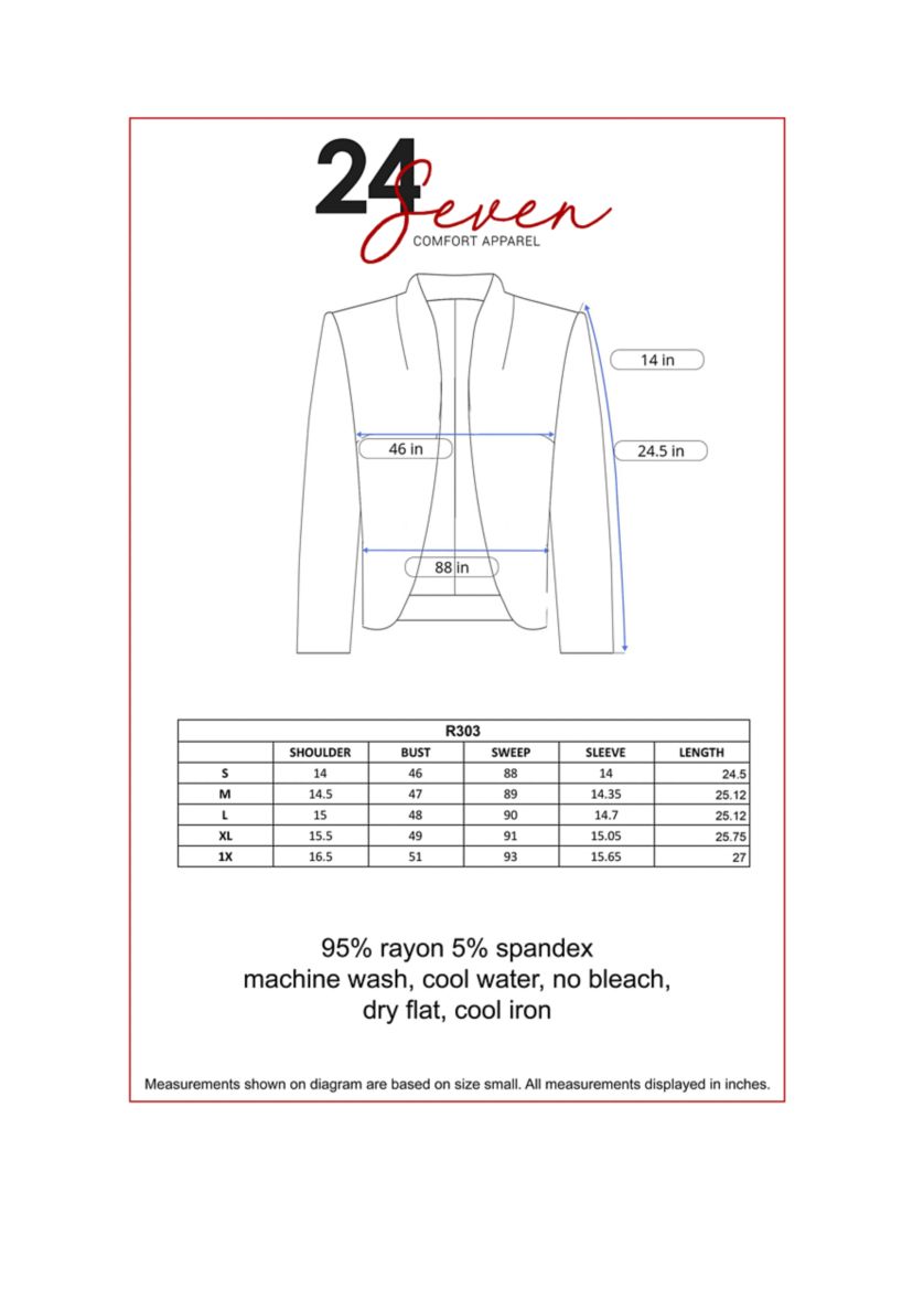Womens Elbow Length Sleeve Open Cardigan