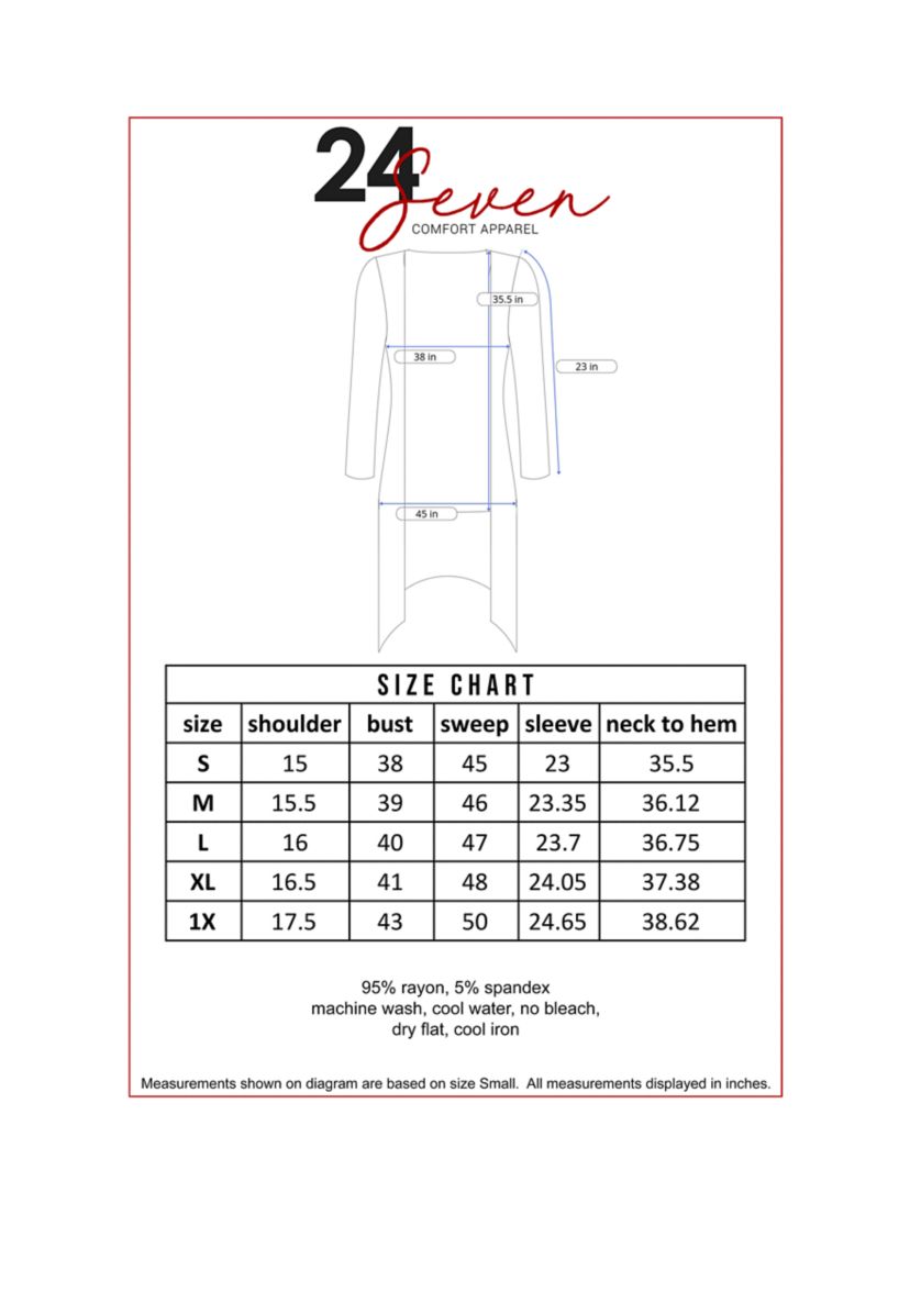 Womens Long Sleeve Knee Length Open Cardigan