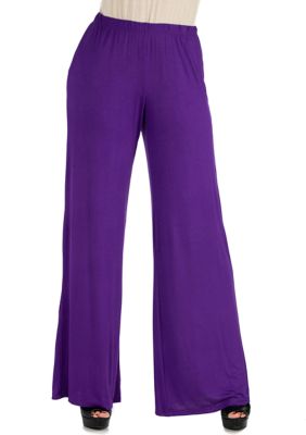 Buy Purple Color Lycra Palazzo Pant Online - 65014