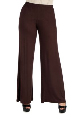 Buy GO COLORS Chocolate Womens Solid Casual Pants