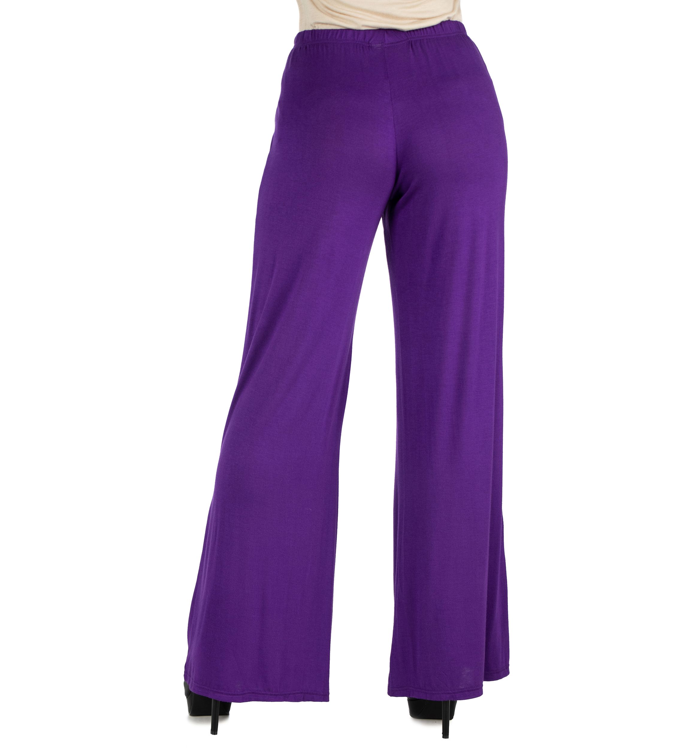 Womens Comfortable Solid Color Palazzo Pants