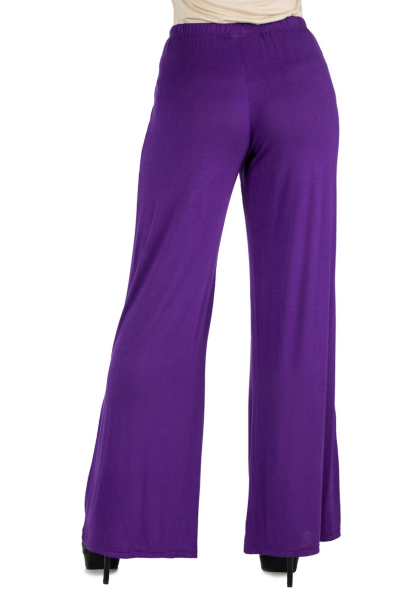 Womens Comfortable Solid Color Palazzo Pants
