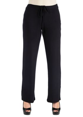 24seven Comfort Apparel Women's Comfortable Drawstring Lounge Pants