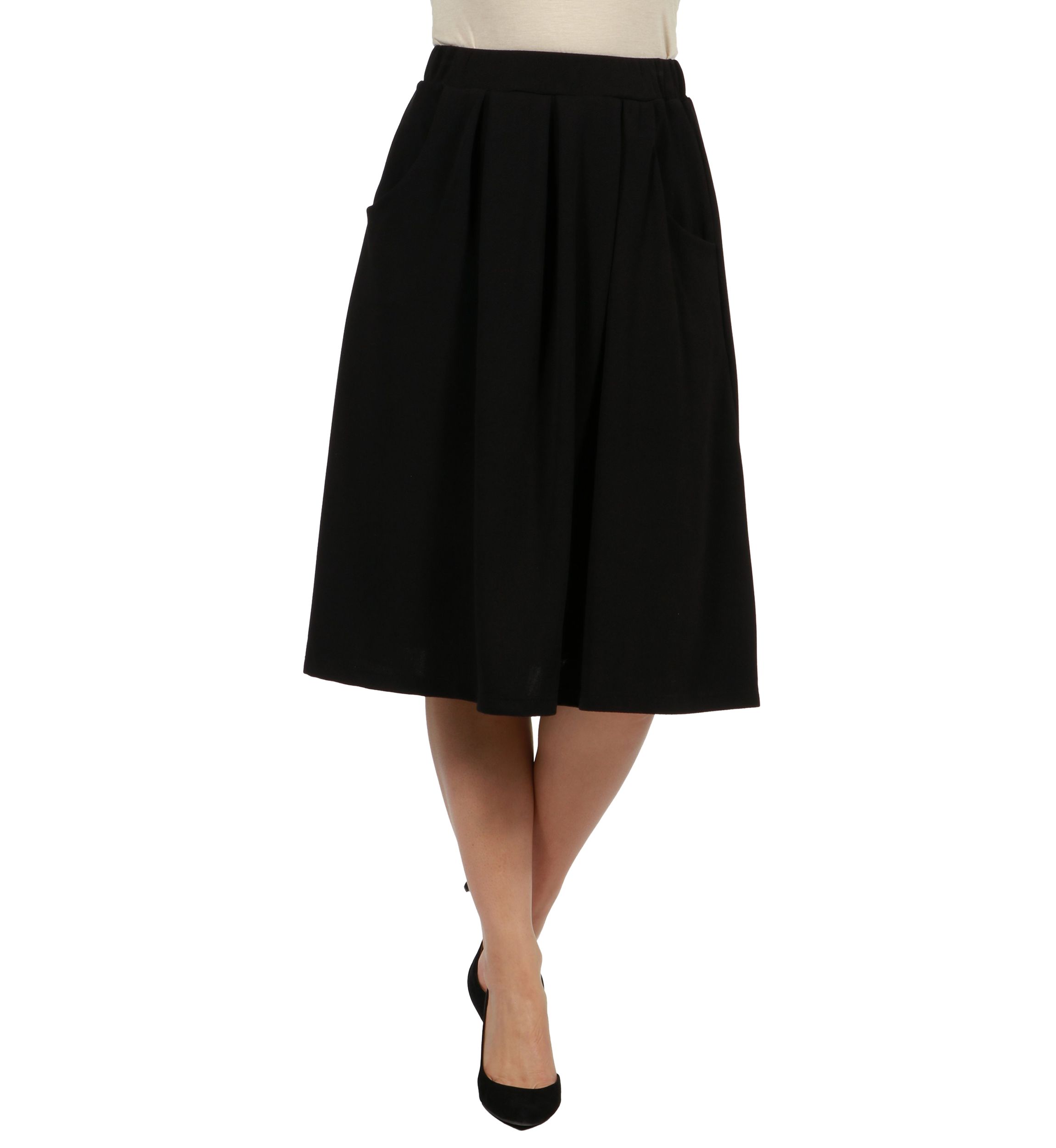 Womens Classic Knee Length Skirt