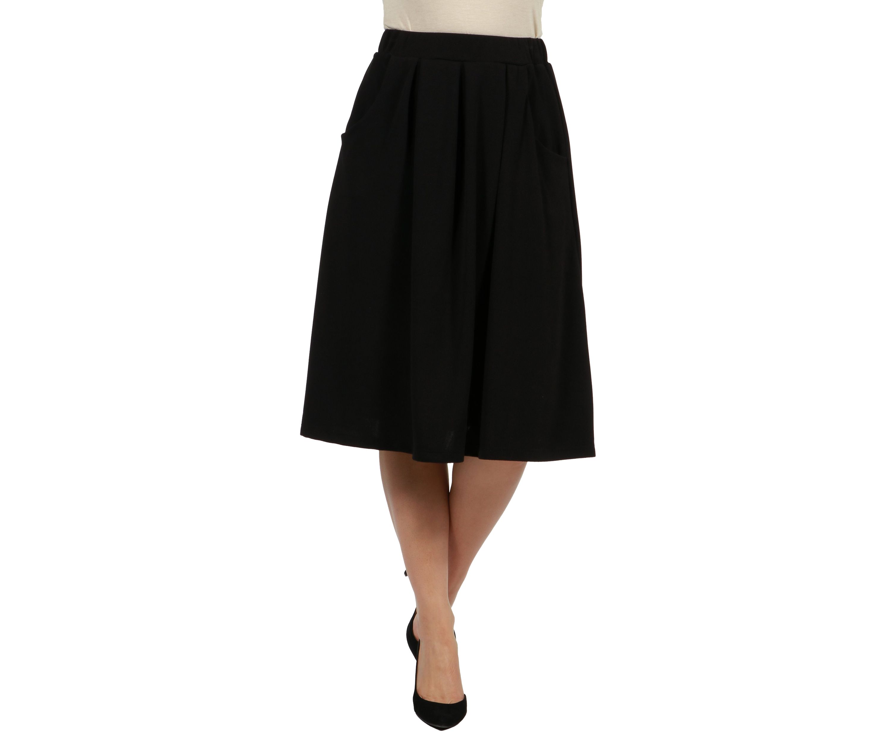 Womens Classic Knee Length Skirt