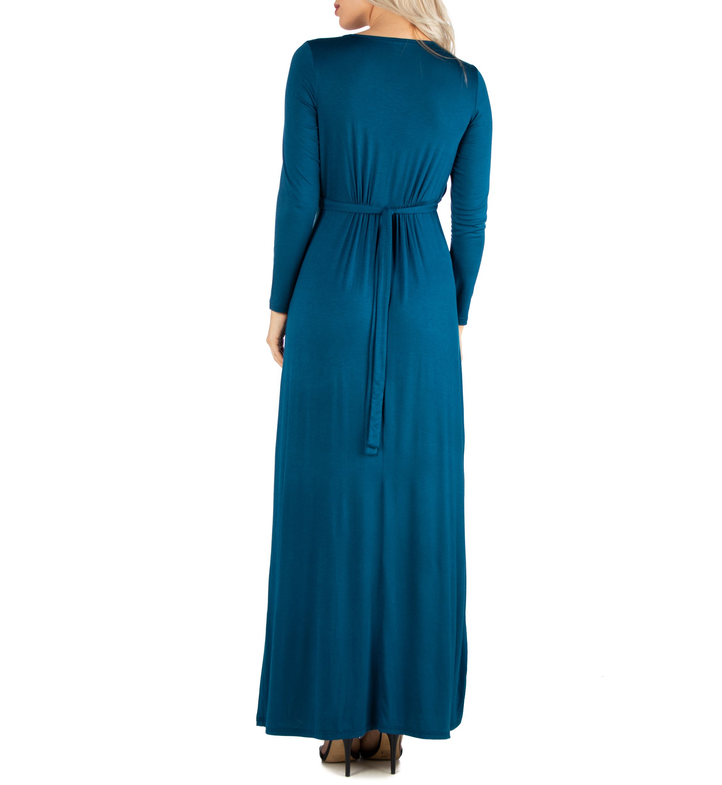Womens Semi Formal Long Sleeve Maxi Dress