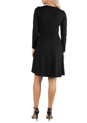 Women's Long Sleeve Flared T-Shirt Dress