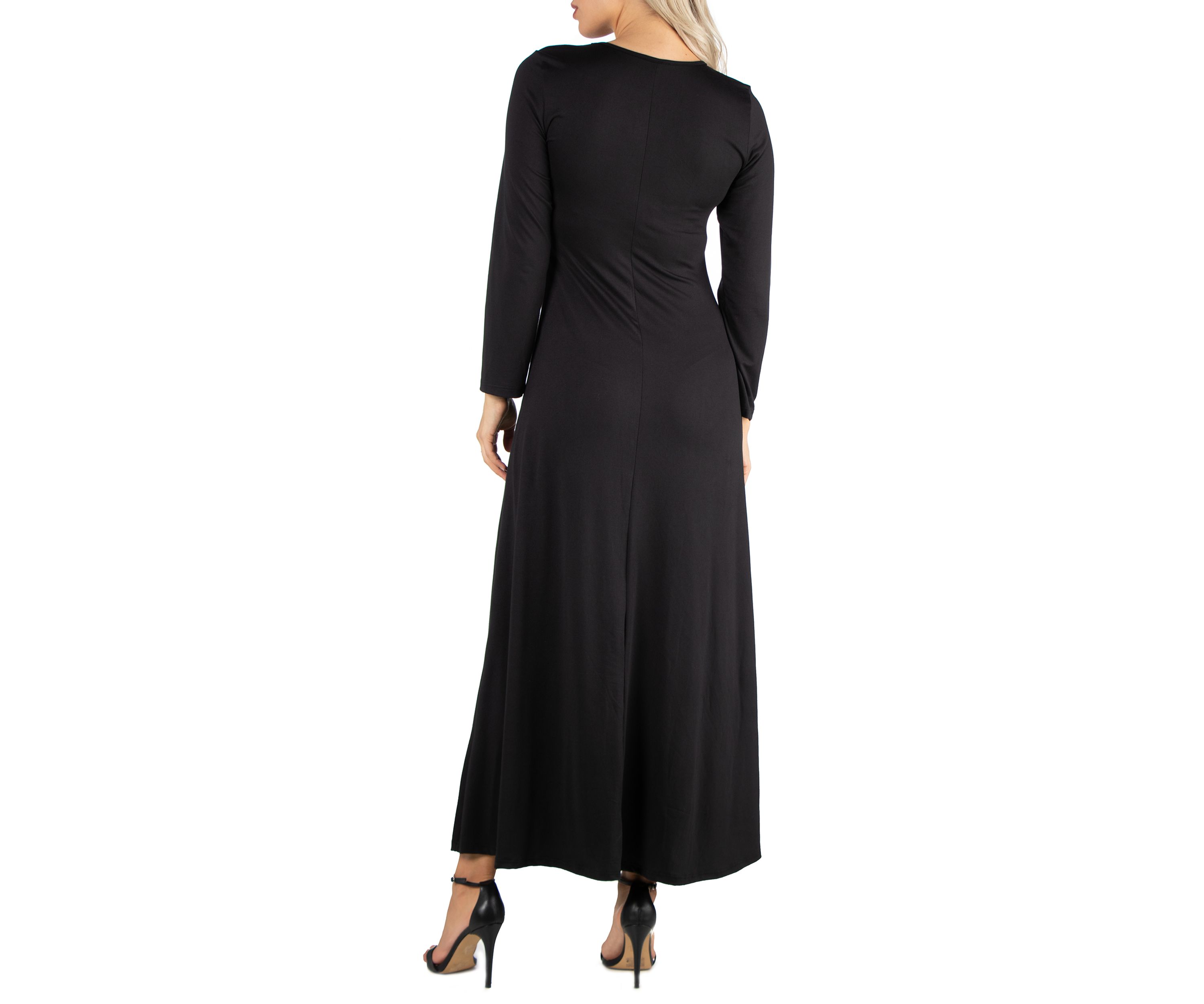 Womens Long Sleeve T-Shirt Maxi Dress