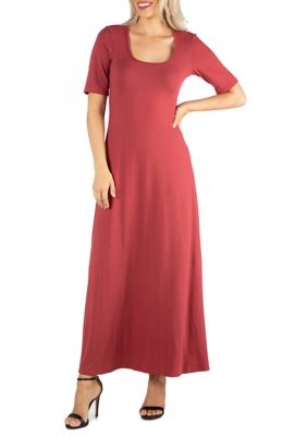 24seven Comfort Apparel Women's Party One Shoulder Rouched Maxi Dress -  ShopStyle